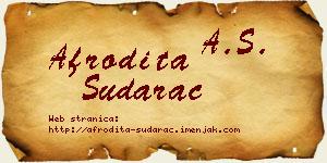 Afrodita Sudarac vizit kartica
